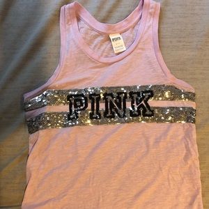 PINK bling tank top